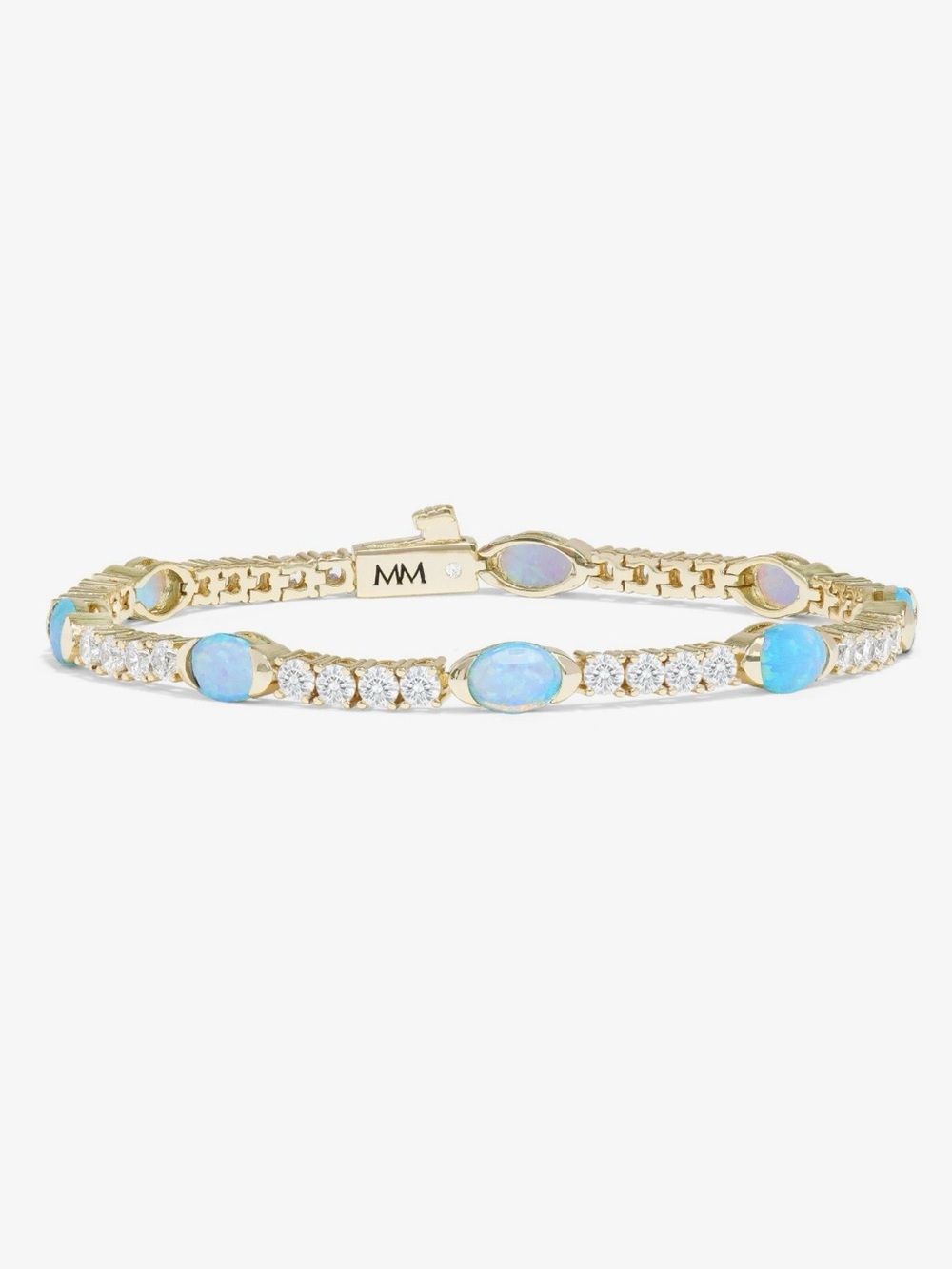 Melinda Maria The Maven Tennis Bracelet 3mm
Gold|Blue Opal